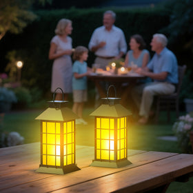 Anyperfect gift-ready lantern set offers rustic décor for Mom or friends.