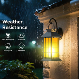 Anyperfect solar lantern with auto on/off provides effortless night lighting.