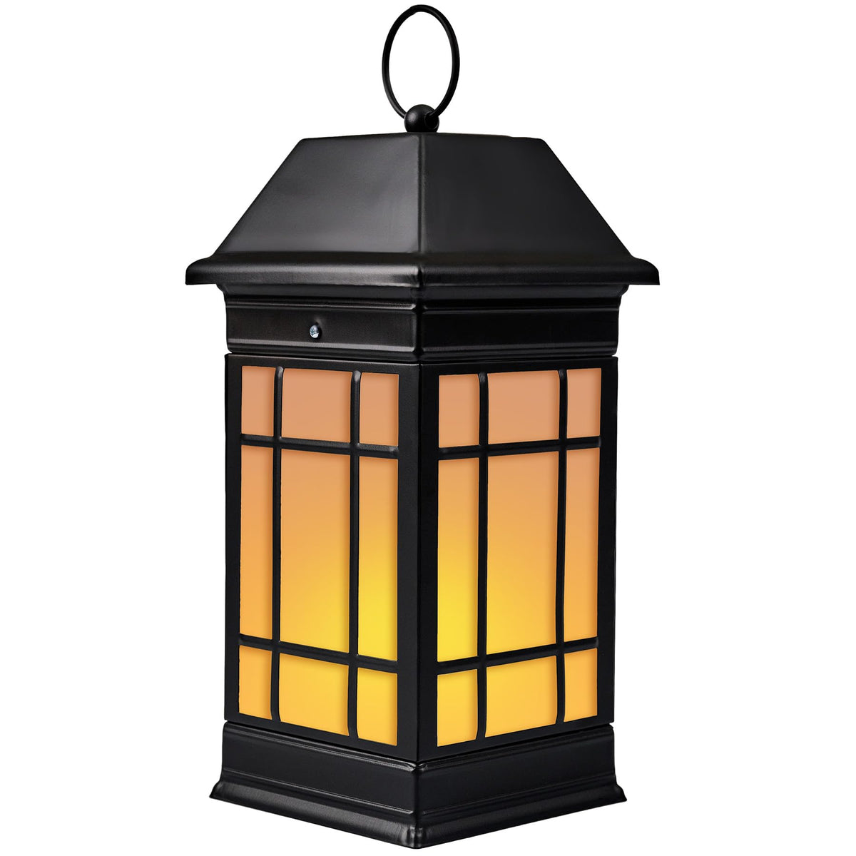 anyperfect solar lantern flickering flame hanging for ambient outdoor lighting