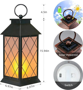 anyperfect tempered glass panel lantern enhances garden decor and durability