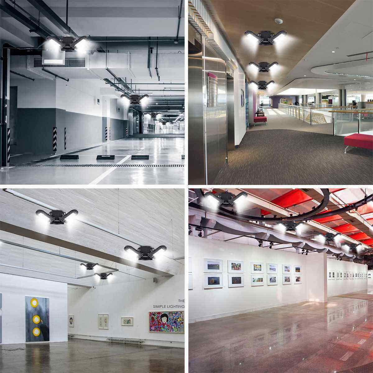 ANYPOWK LED garage light uses HD lens for vibrant colors.