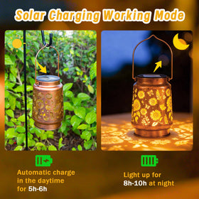 ANYTALK solar lantern auto on saves energy and time at night