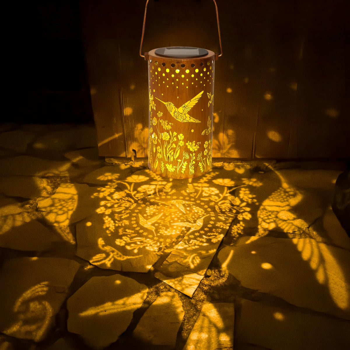 ANYTALK Christmas gift outdoor lantern sparks festive mood on balcony or garden.