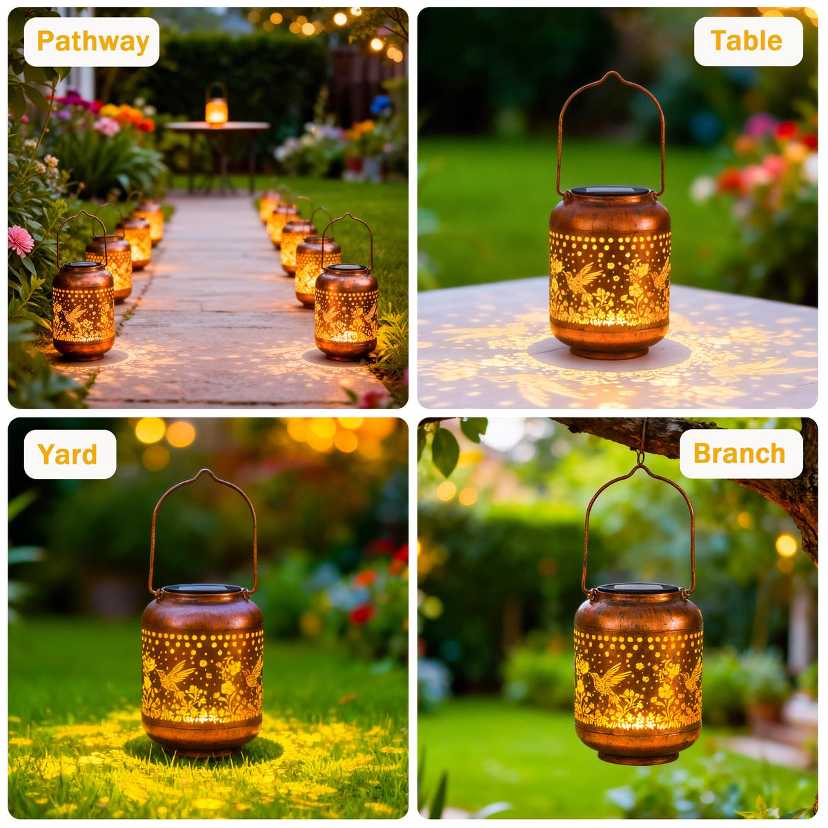ANYTALK durable metal and ABS lantern stands up to weather for reliable lighting.