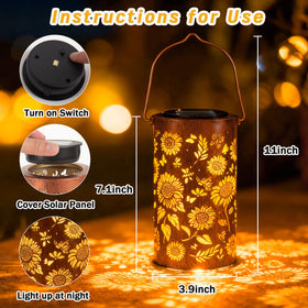 ANYTALK hanging porch lantern adds decorative mood to porches.