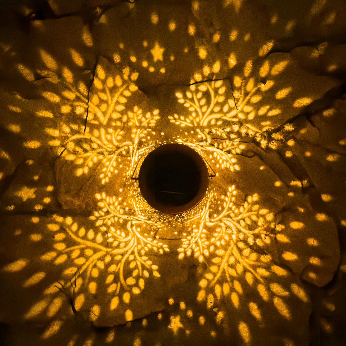 ANYTALK Tree of Life lantern casts patterned glow for relaxing evenings