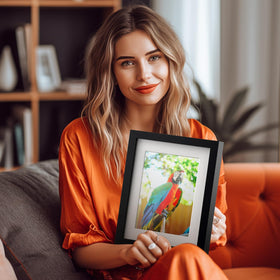 ANZAKY frame with HD plexiglass cover keeps contents safe from impact.