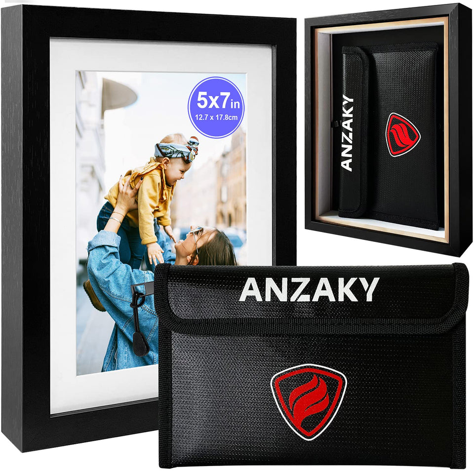 ANZAKY photo frame diversion safe back view hides valuables in plain sight.