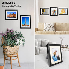 ANZAKY versatile mounting supports vertical or horizontal display.