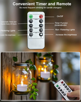 Anziner tea light offers 400+ hours of continuous glow for long events.