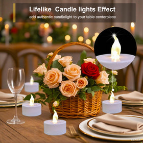 Anziner flameless candle provides safe, wind-free glow for any setting.