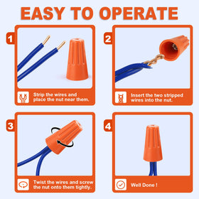 ANZNKU twist-and-screw installation saves time without soldering
