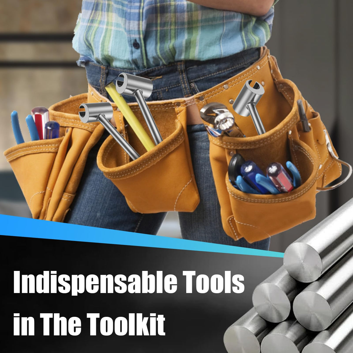 ANZRON hinge adjustment tool Type B close-up on durable metal finish.