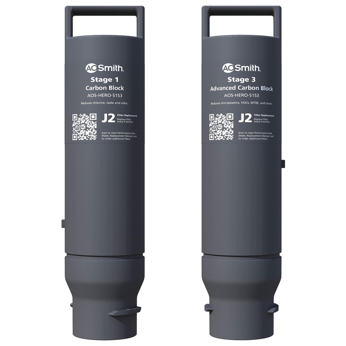 AO Smith AOS-HERO S1S3 carbon filter pack for cleaner drinking water