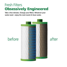 Two-pack Claryum filters laid out as a convenient replacement option.