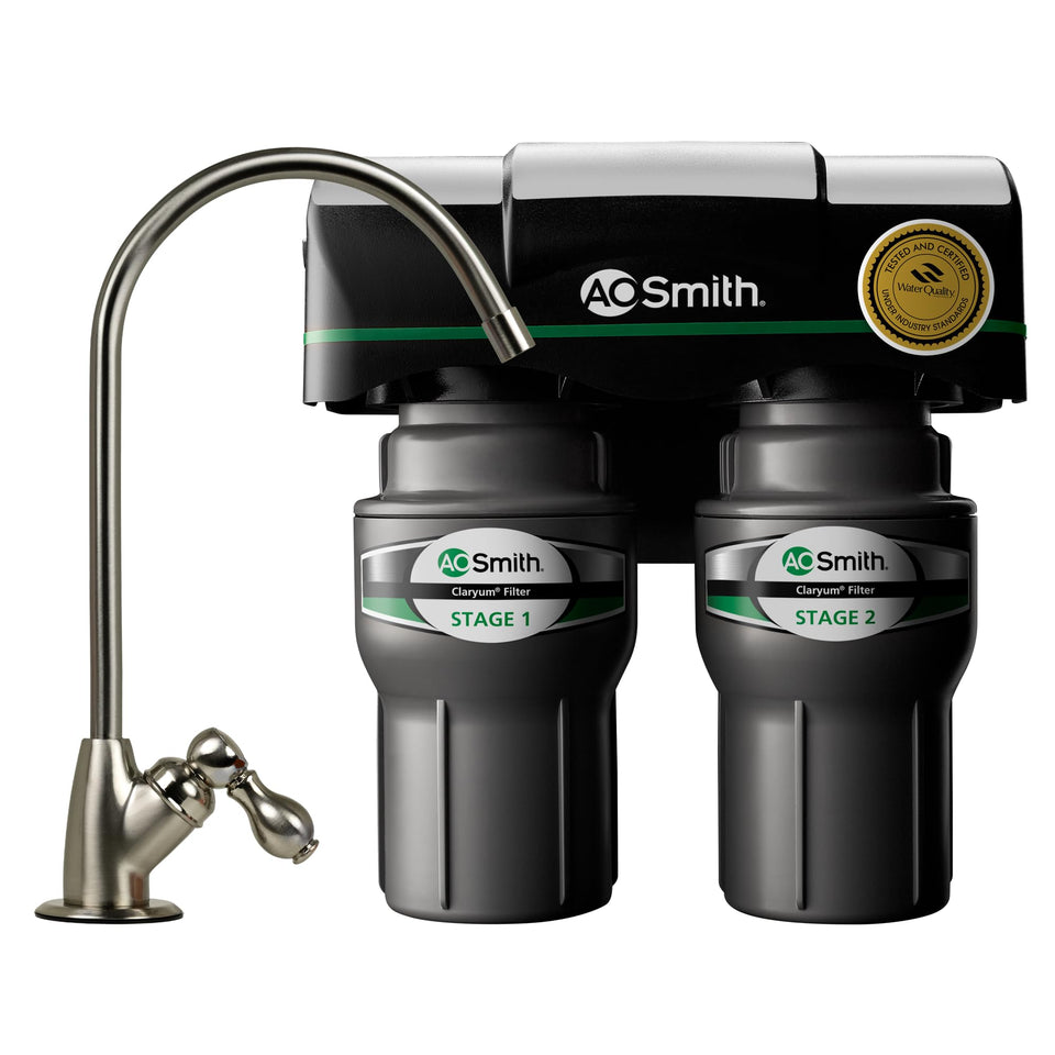 AO Smith under-sink filter with faucet connection for easy install