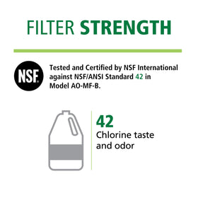 Faucet connection from AO Smith under-sink system showing no-waste filtration benefits.