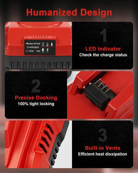 Aoasur battery cooling fins detail aiding temperature control during use.