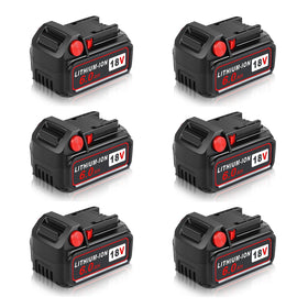 Aoasur M18 6-pack 6.0Ah battery front view for extended cordless sessions