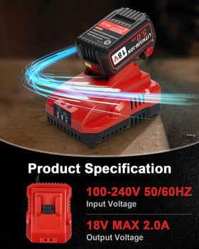 Aoasur battery LED indicator displays charge status for quick checks.