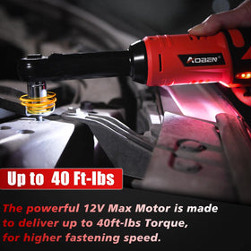 AOBEN 12V long reach kit includes two batteries and a fast charger.
