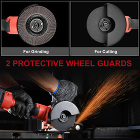 AOBEN wheel guards protecting you from sparks during operation.