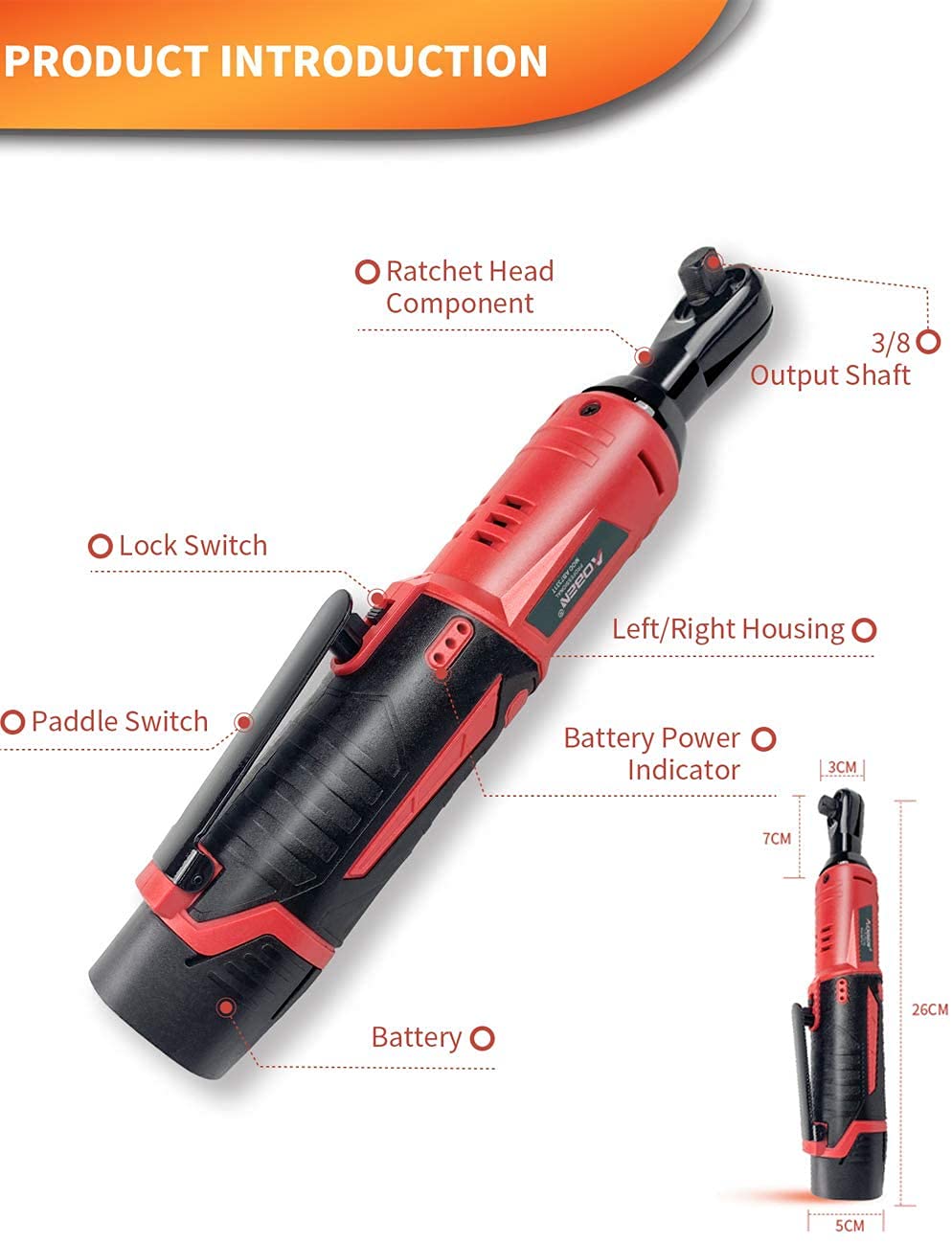 AOBEN 2000mAh battery powering extended fastening sessions.