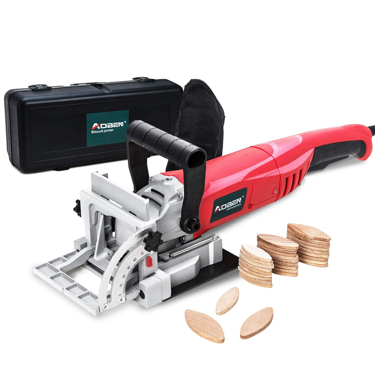AOBEN Biscuit Cutter Plate Joiner with a 4-inch blade for precise panel joints.