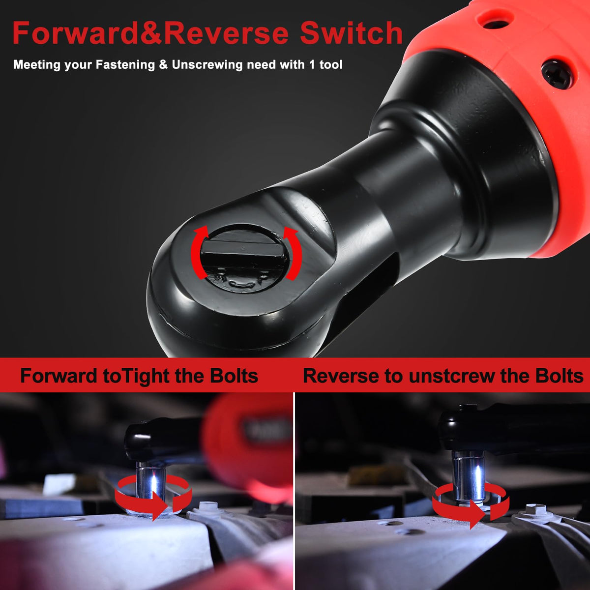 AOBEN forward and reverse switch with safety lock in action