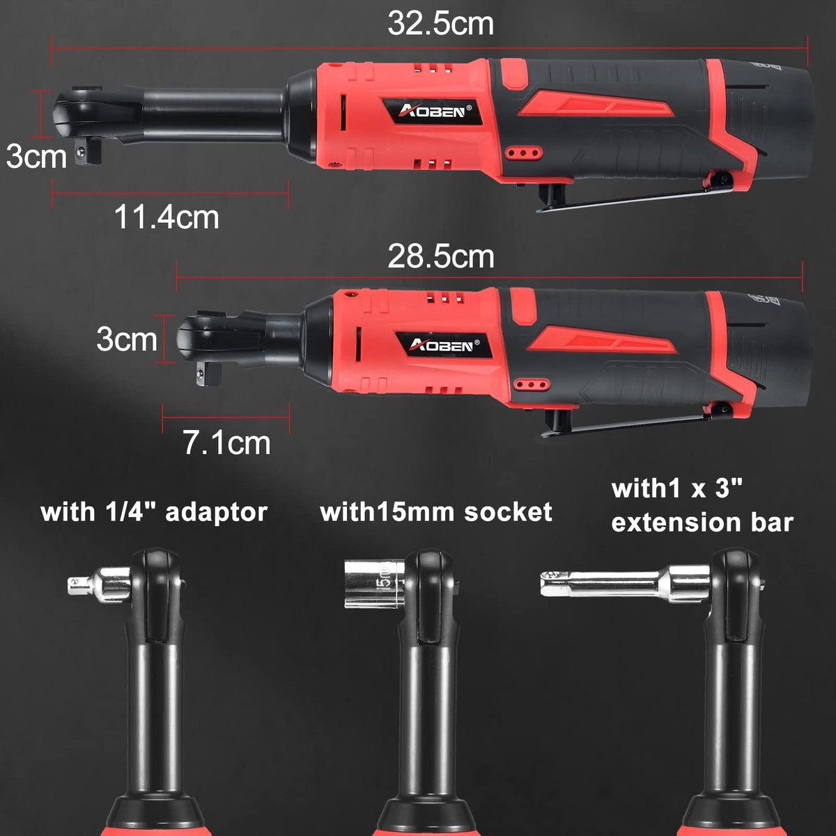 AOBEN ergonomic soft grip handle improves comfort during tasks.