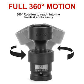 AOBEN extension bars and adapters included for versatile reach.