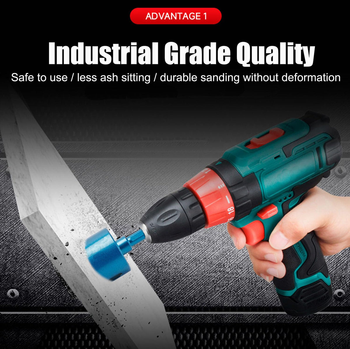 Aobvrey 20mm hole saw handling larger holes in granite or marble.