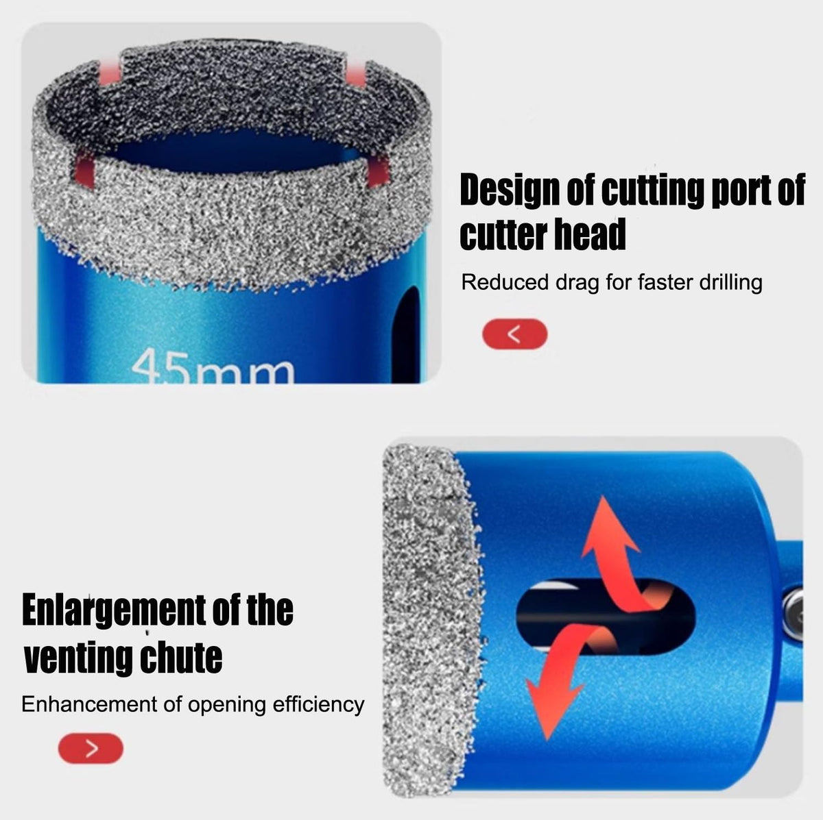 Aobvrey 25mm hole saw for dependable cuts in masonry and brick.