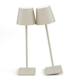 Aoceley 2-pack cordless table lamp front view, compact and portable for desks.