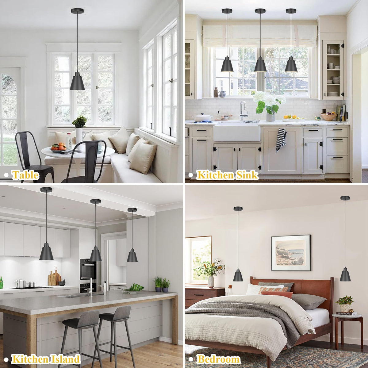 Aoceley farmhouse pendant for dining rooms adds warm ambience.