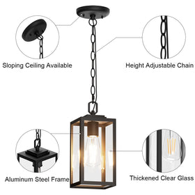 Aoceley hardwired outdoor ceiling light simplifies porch mounting and wiring.