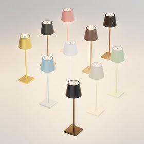 Aoceley non-slip base keeps blue lamp stable on desks