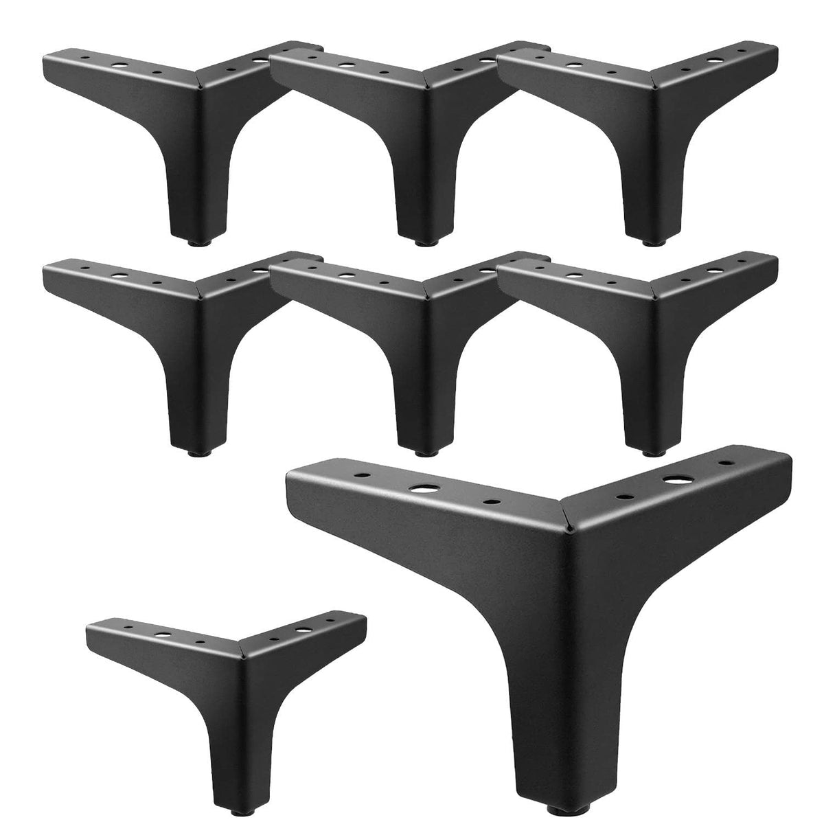 AODIOU 4 inch dresser hairpin legs in matte black ready for easy installation