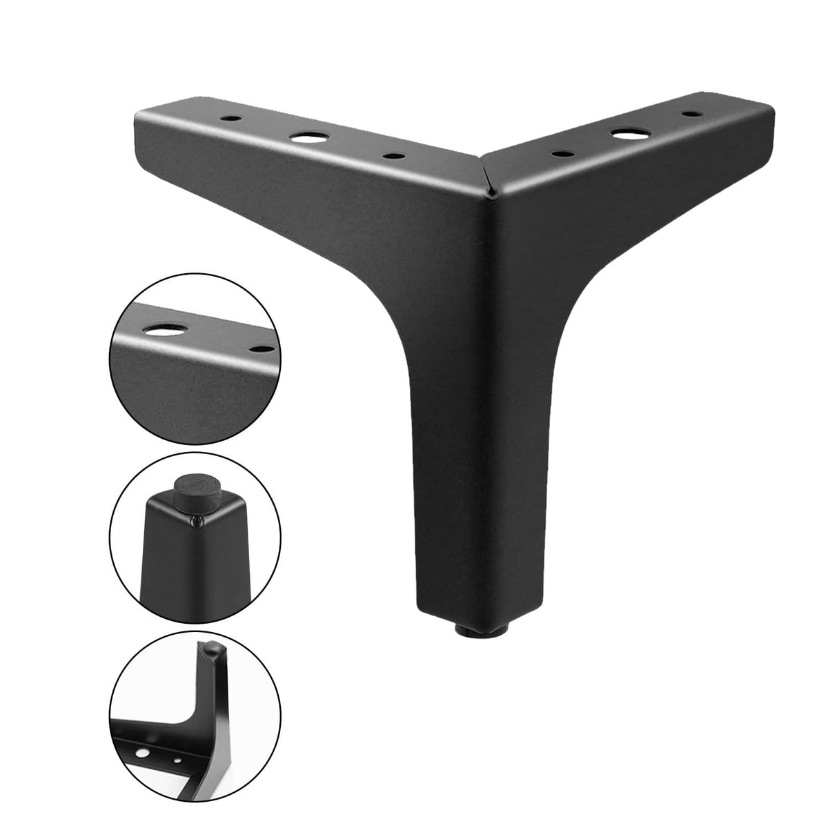 AODIOU ottoman legs, anti-slip base protects floors.
