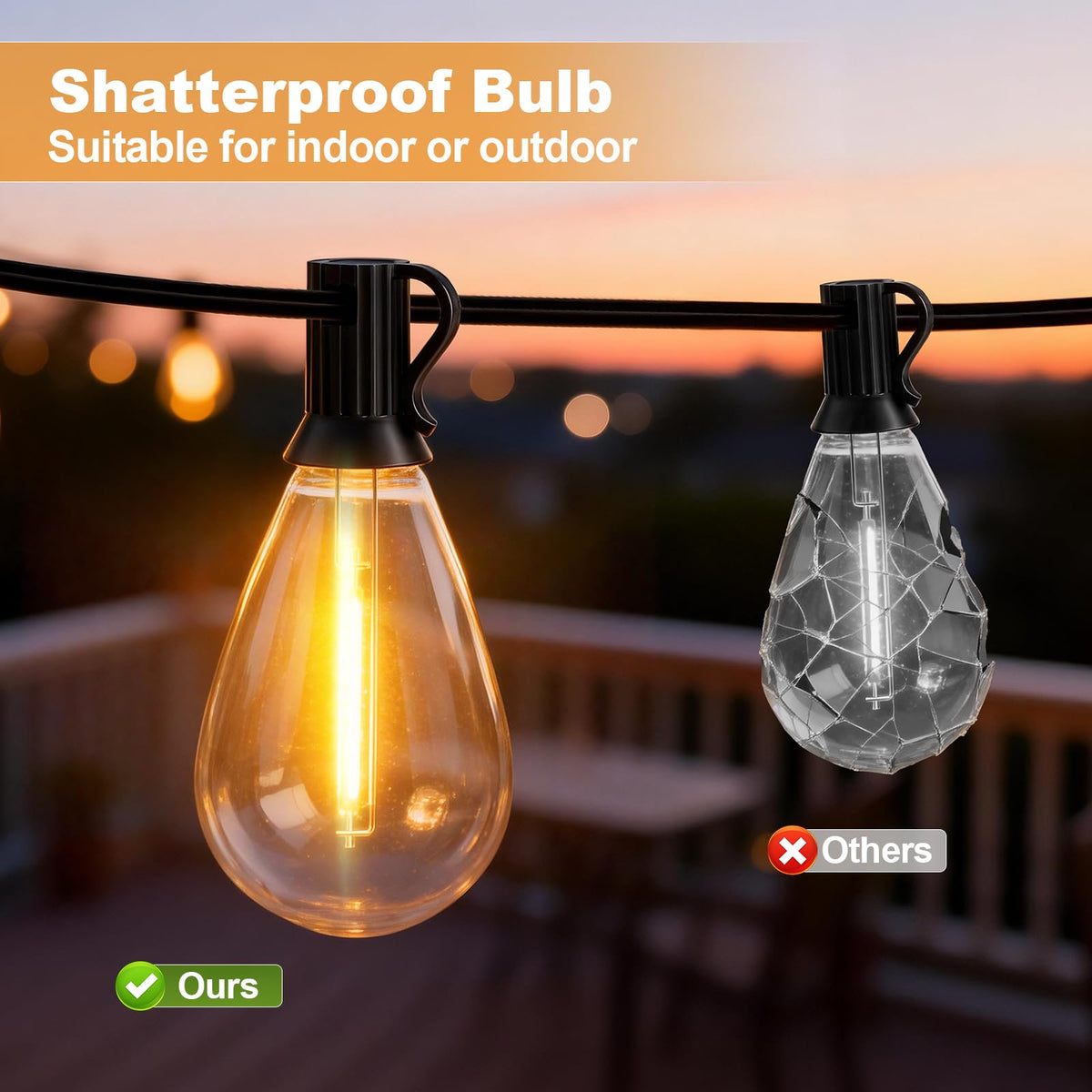 AODLEDY 19 bulbs with spare provide durable decorative lighting options