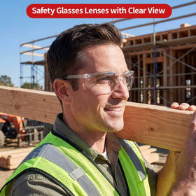 AOOFFIV lightweight comfort safety glasses for extended wear