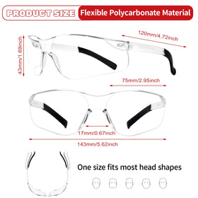 AOOFFIV lightweight wrap-around frame for comfortable all-day wear.