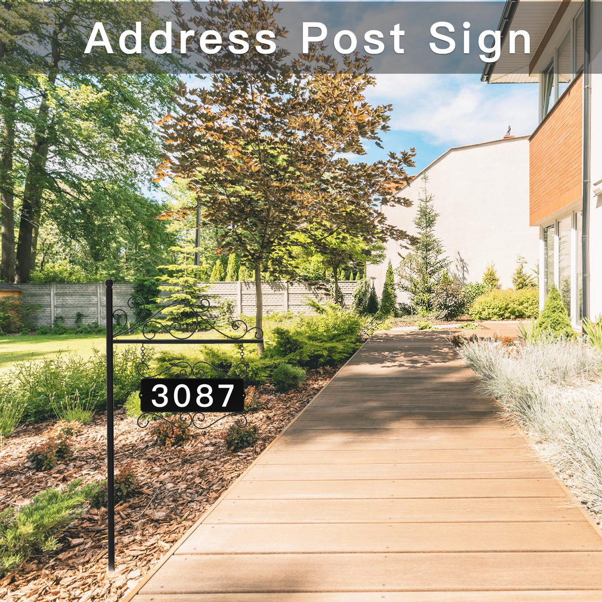 Aofuery exterior decor address plaque boosts curb appeal and recognition.