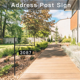 Aofuery exterior decor address plaque boosts curb appeal and recognition.