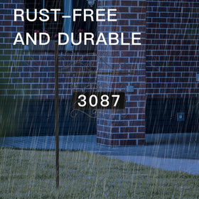 Aofuery 44 inch yard pole sign ideal for lawn and garden placement.