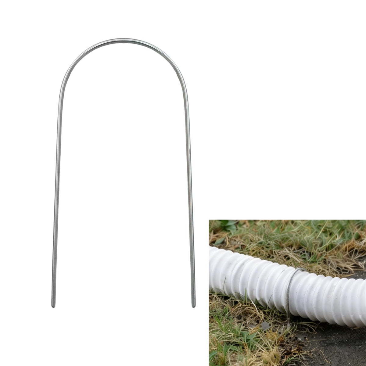Aogigigio downspout anchor stakes, six-pack, securing extensions against wind and rain