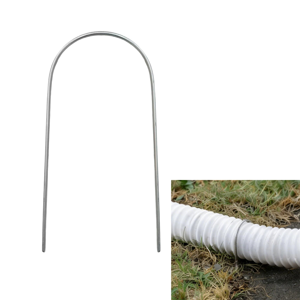 Aogigigio downspout anchor stakes, six-pack, securing extensions against wind and rain