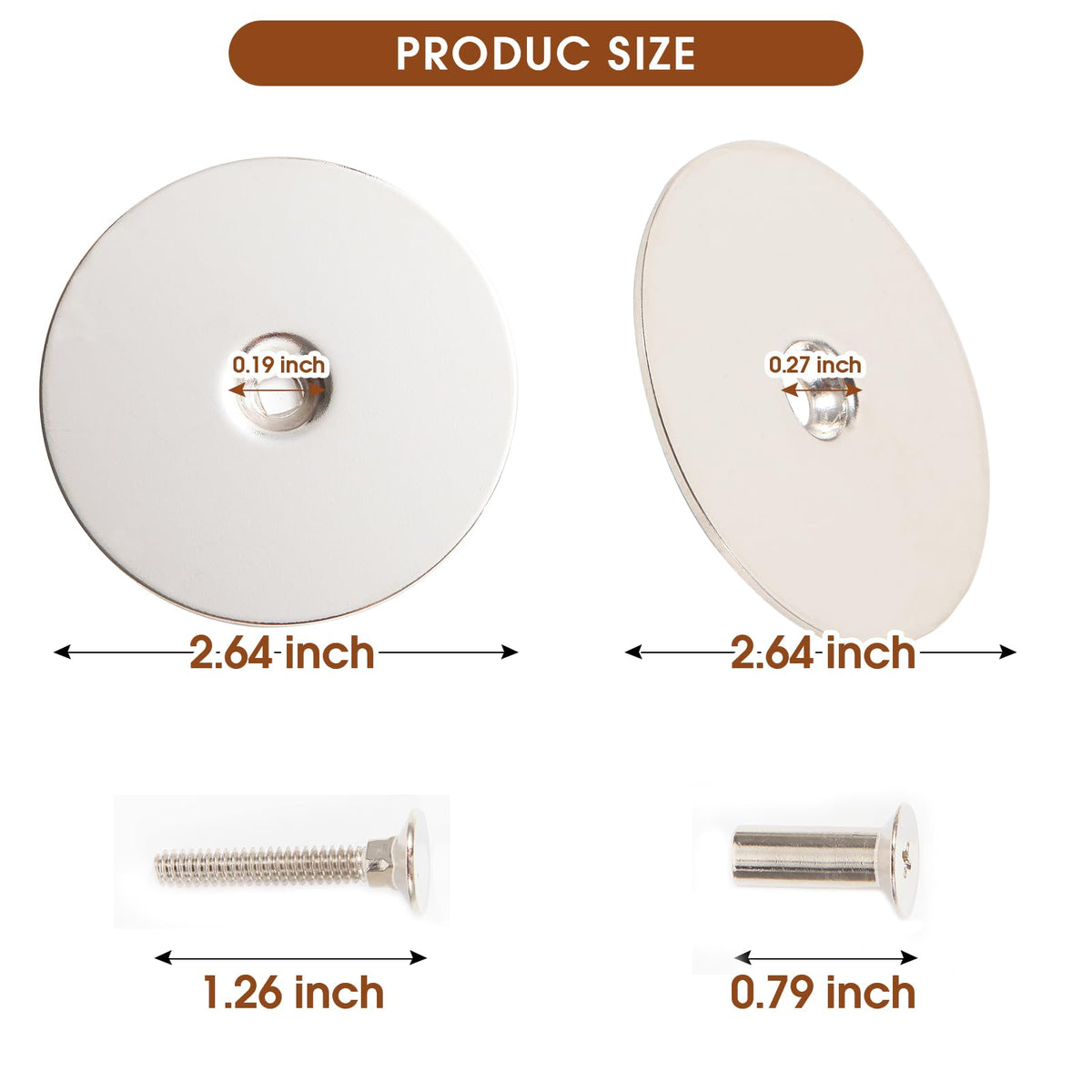 Aoheke door hole filler plate with included hardware for quick setup