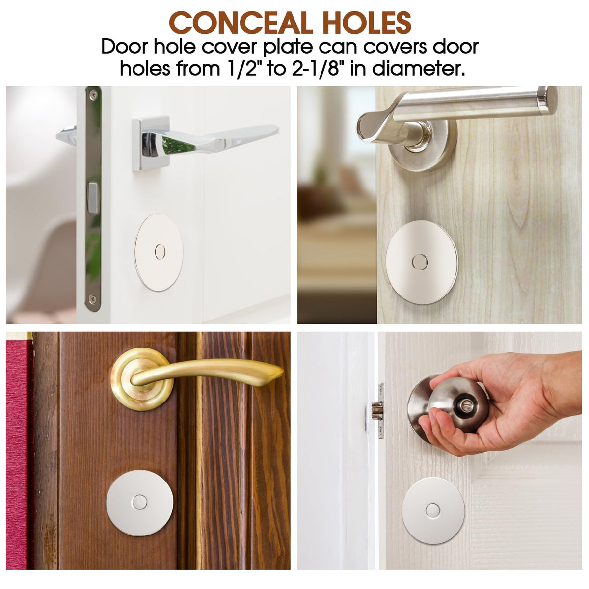 Aoheke easy installation with two fasteners for secure fit