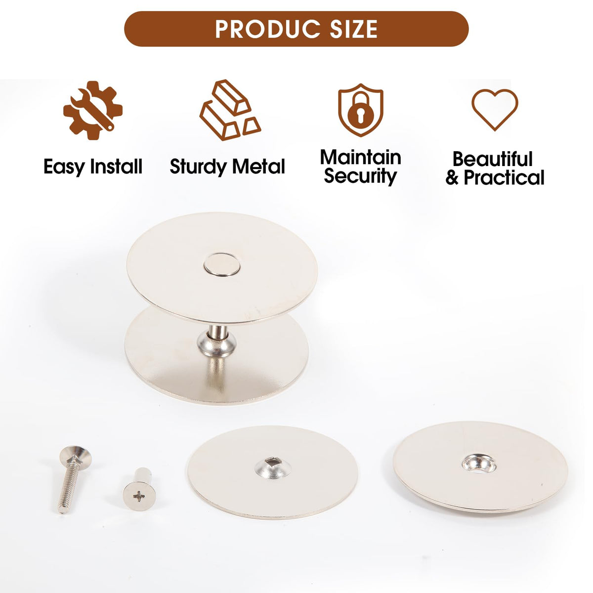Aoheke hex screw design prevents rotation during installation